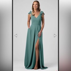 Bridesmaid dress - Kennedy Blue Leah Deep Sea